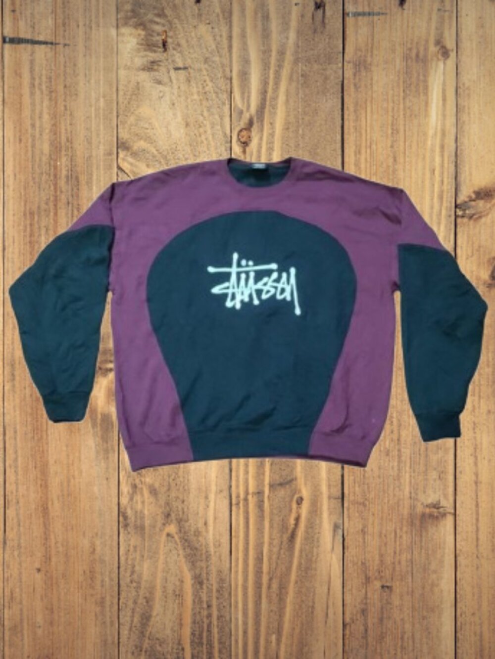 Stussy Vintage Reworked Embroidered Unisex Sweatshirt
